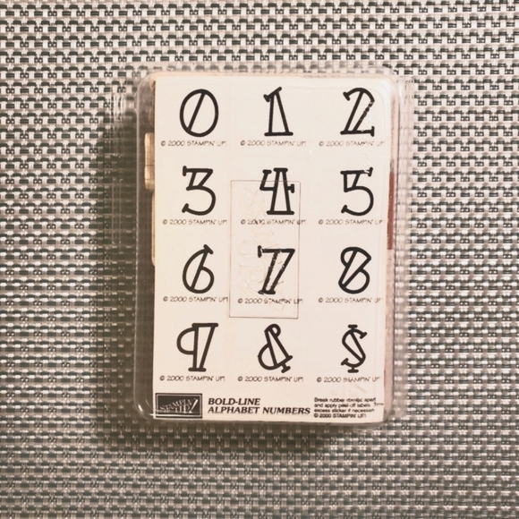Stampin' Up! Other - Numbers Rubber Stamps
